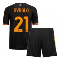 AS Roma Paulo Dybala #21 Replika babykläder Tredjeställ Barn 2023-24 Kortärmad (+ korta byxor)